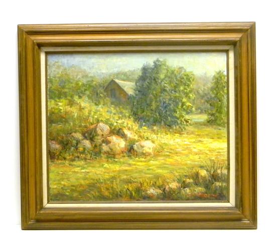 Appraisal: Lois Horton Constantine American c ''Old Mystic Farm '' oil