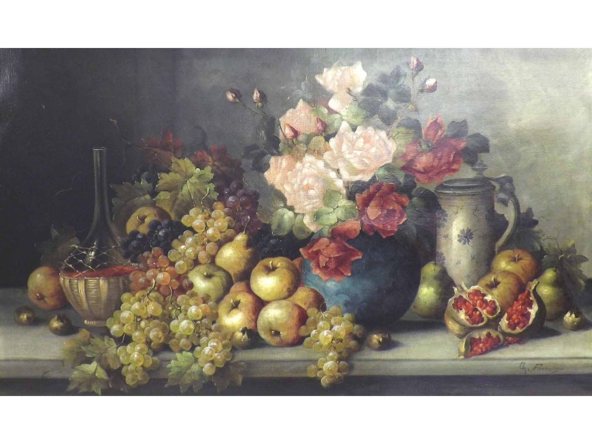 Appraisal: Charles Fournier th th century - Still life of flowers