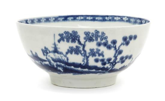 Appraisal: Sale Lot A Worcester Porcelain Bowl having blue on white