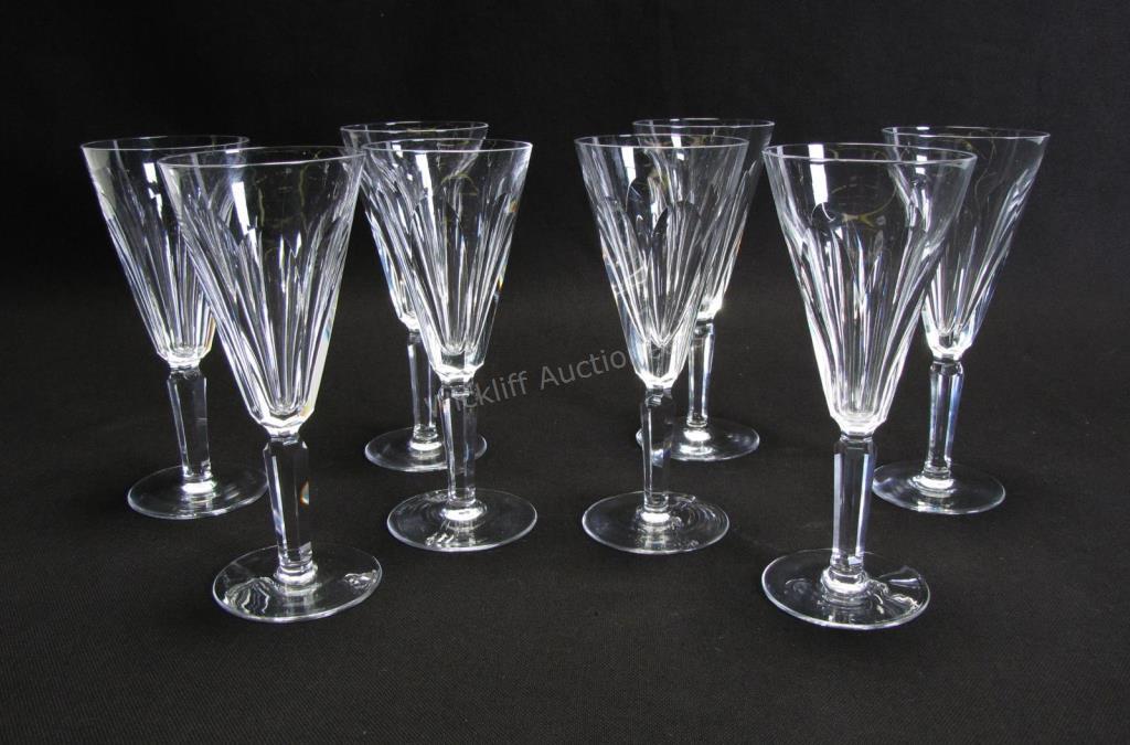 Appraisal: Set of Waterford Crystal 'Sheila' Claret Goblets eight claret wine