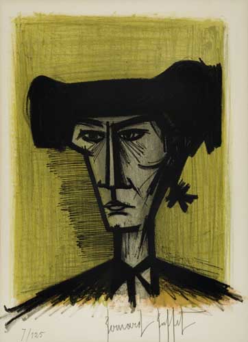 Appraisal: BERNARD BUFFET Le Torero Color lithograph x mm x inches