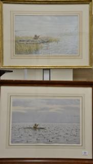 Appraisal: Arthur Burdett Frost - two prints Duck Hunting with Decoys