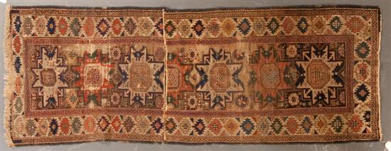 Appraisal: Antique Kazak runner circa Caucasus x