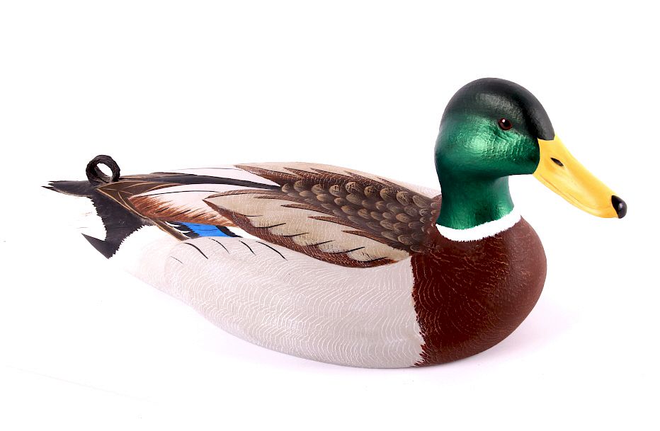 Appraisal: Joe Freitas Signed Wooden Mallard Drake Decoy Included in this