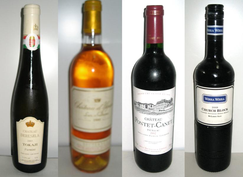 Appraisal: A SELECTION OF FOUR BOTTLE'S OF WINE INCLUDING CHATEAU D'YQUEM