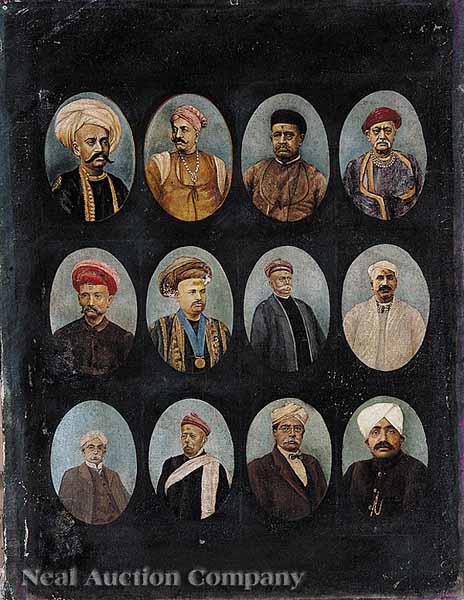 Appraisal: Anglo-Indian School late th early th c Portraits of Various