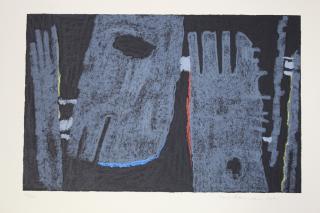 Appraisal: Max Ackermann Max Ackermann Germany - Symbolic Elements lithograph Image