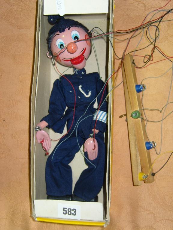 Appraisal: A Pelham puppet in the form of a policeman boxed