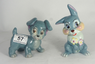 Appraisal: Wade blow up figures from Walt Disney Series Thumper and