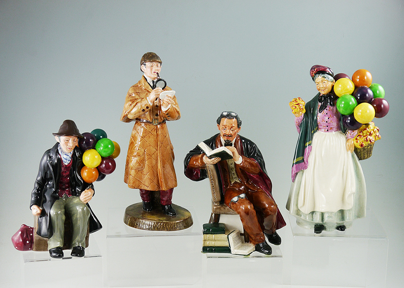 Appraisal: ROYAL DOULTON FIGURINES To include BIDDY PENNYFARTHING HN ''h THE