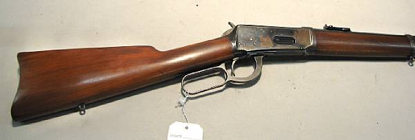 Appraisal: A Winchester Model saddle ring carbine Serial no for W