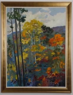 Appraisal: Gay Petch signed O c forest scene h th century