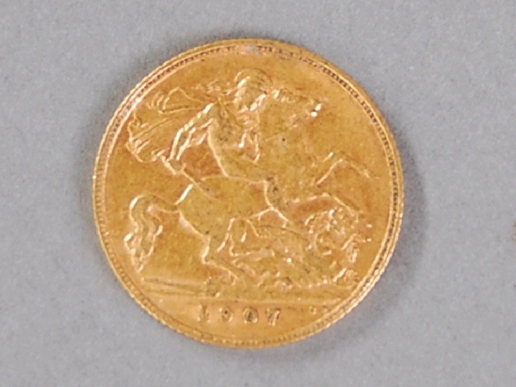 Appraisal: EDWARD VII GOLD HALF SOVEREIGN