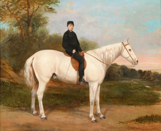 Appraisal: RICHARD DODD WIDDAS English - RIDER ON WHITE HORSE signed