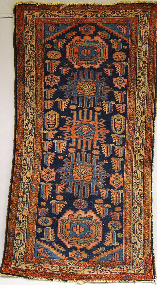 Appraisal: Hamadan Rug Northwest Persia second quarter th century selvage wear