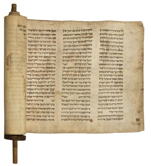 Appraisal: HEBREW MANUSCRIPTS Megillah Esther N p n d th century