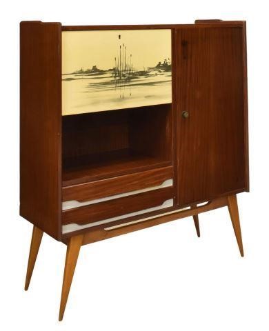 Appraisal: Italian mid-century modern cabinet in the manner of Piero Fornasetti