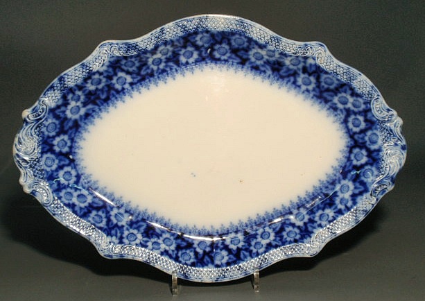 Appraisal: Flow Blue oblong platter x