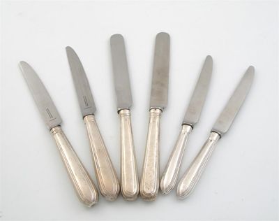 Appraisal: Twenty two various antique tableknives and six sides knives with