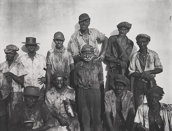 Appraisal: EVANS WALKER - DOW JIM Dock Workers Havana Silver print