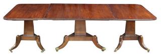 Appraisal: William IV dining table in three parts circa executed in