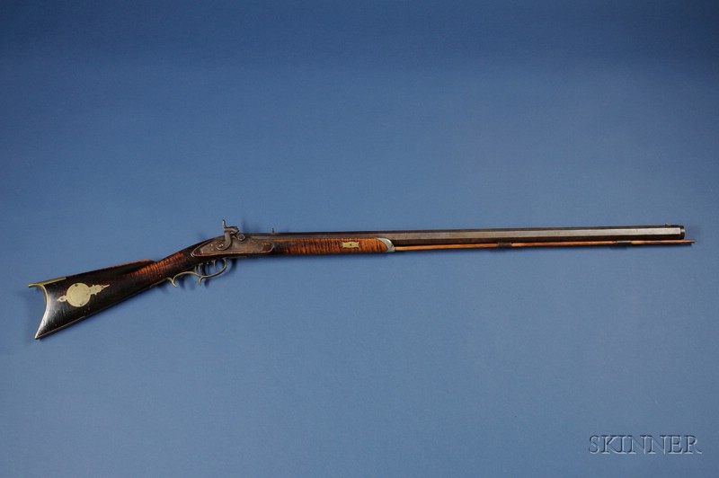 Appraisal: Long Rifle early th century signed Manton with octagonal barrel