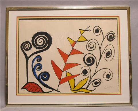 Appraisal: ALEXANDER CALDER AMERICAN - LE JARDIN FANTASTIQUE Color lithograph x