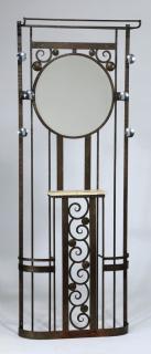 Appraisal: French wrought iron coat umbrella stand French Art Deco style