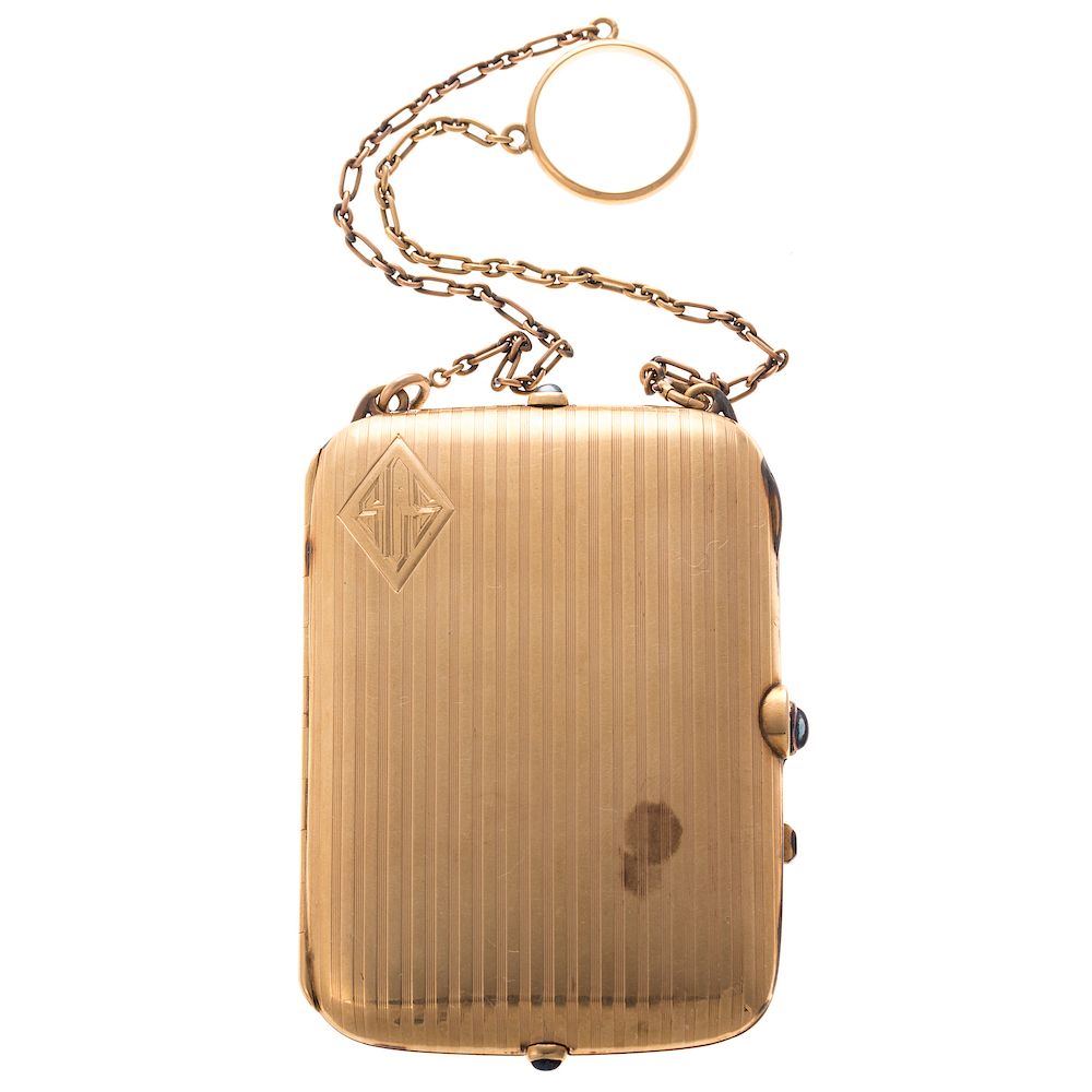 Appraisal: A Ladies Vintage Minaudiere in K Gold K yellow gold