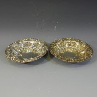 Appraisal: NO RESERVE ON THIS LOT PAIR OF STERLING SILVER DISHES