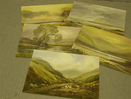 Appraisal: Keith Burtonshaw five watercolours unknown English landscapes PROVENANCE Purchased from