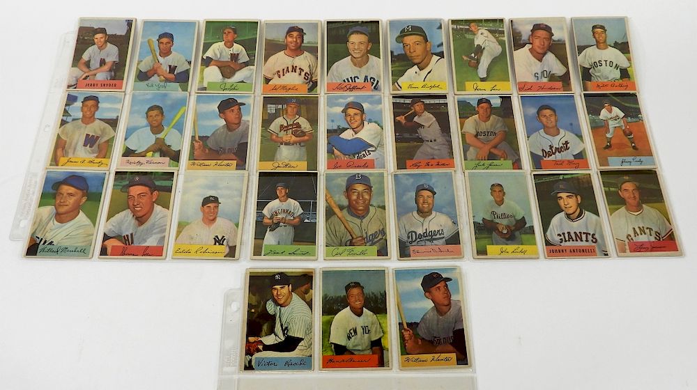 Appraisal: Bowman Baseball Cards United States A group of Bowman baseball