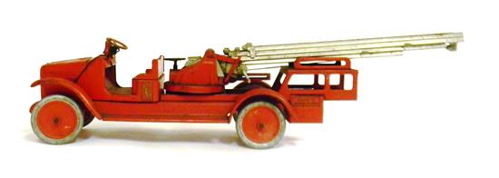 Appraisal: Early-mid th C toy Buddy L Aerial Truck fire engine