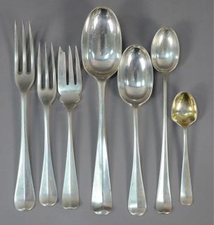 Appraisal: Peter Guille LTD silver flatware set to include dinner forks