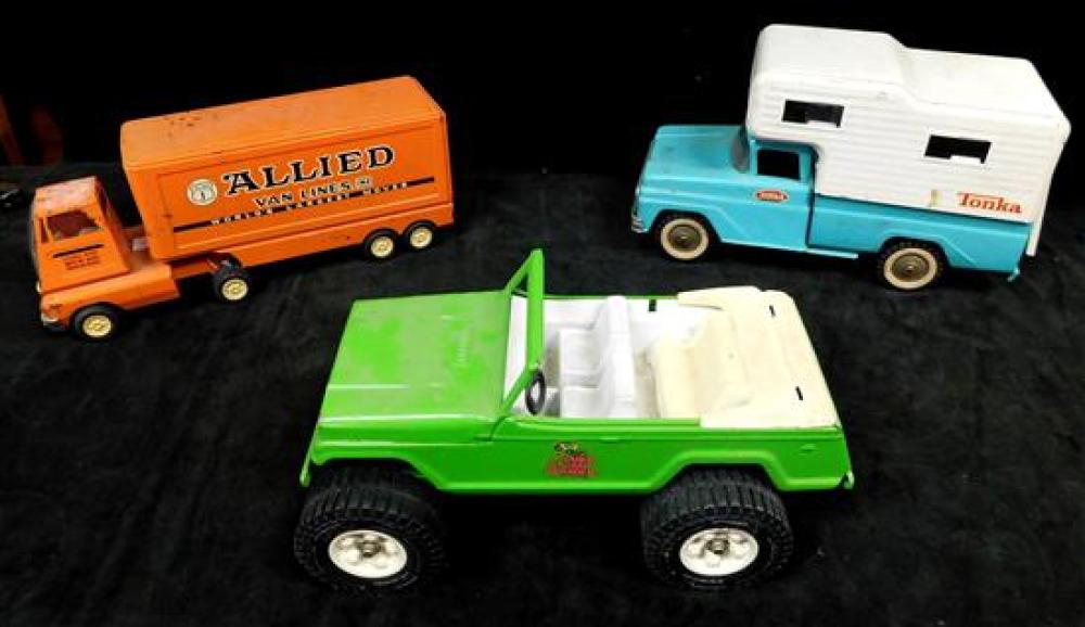 Appraisal: TOY Three vehicles including Tonka Stump Jumper lime green body