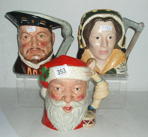 Appraisal: Large Size Character Jugs Catherine Howard D Henry VIII D