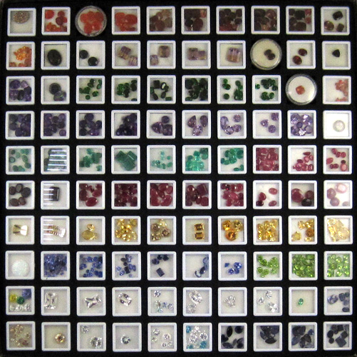 Appraisal: COLLECTION OF SIX-HUNDRED-FIFTEEN UNSET GEMSTONES including tanzanite ruby emerald peridot