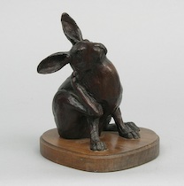 Appraisal: Laurence Isard American born Rabbit Cast bronze with a warn