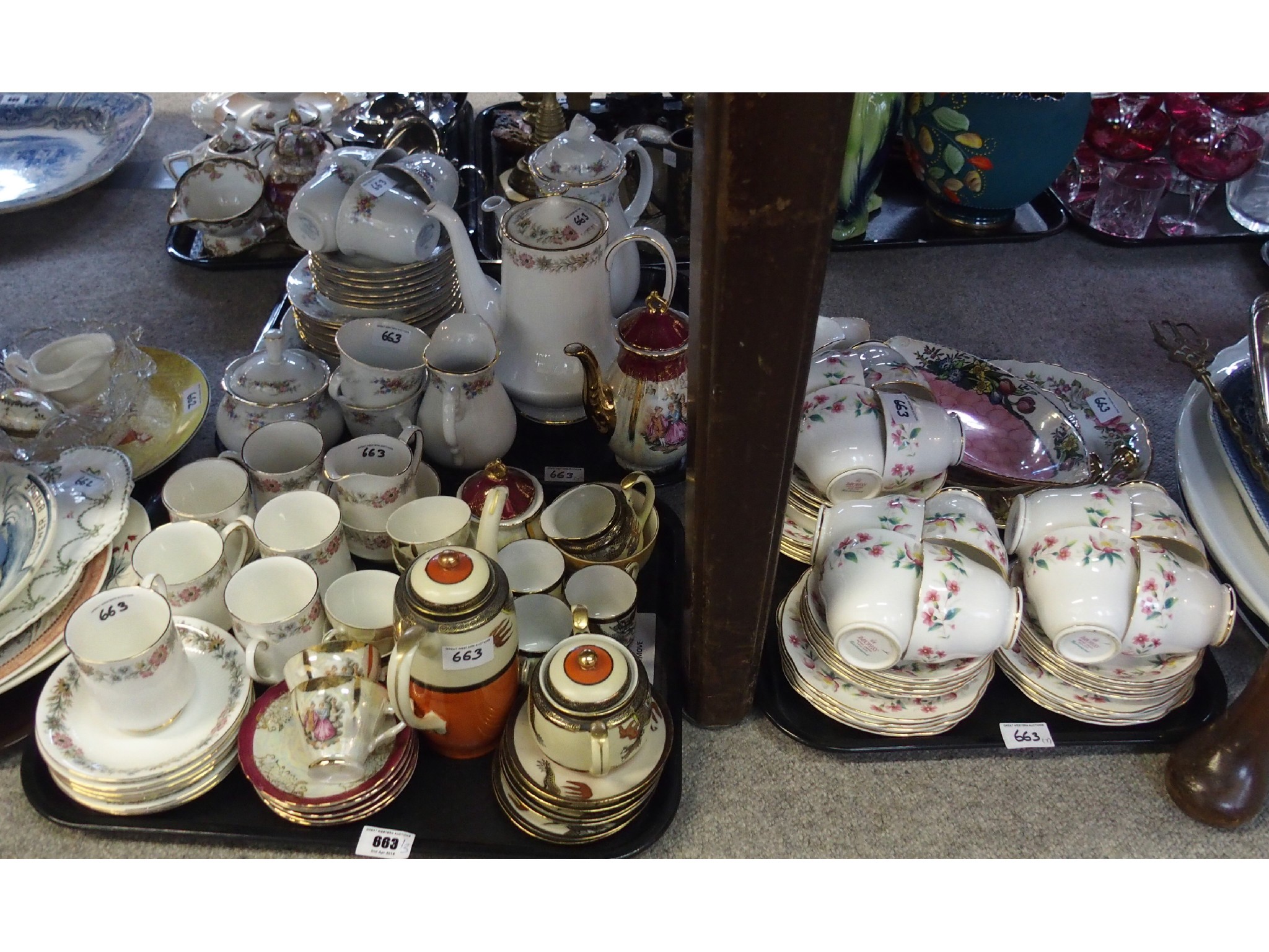 Appraisal: Assorted tea and coffee wares including Paragon 'Belinda' Duchess 'Richmond'