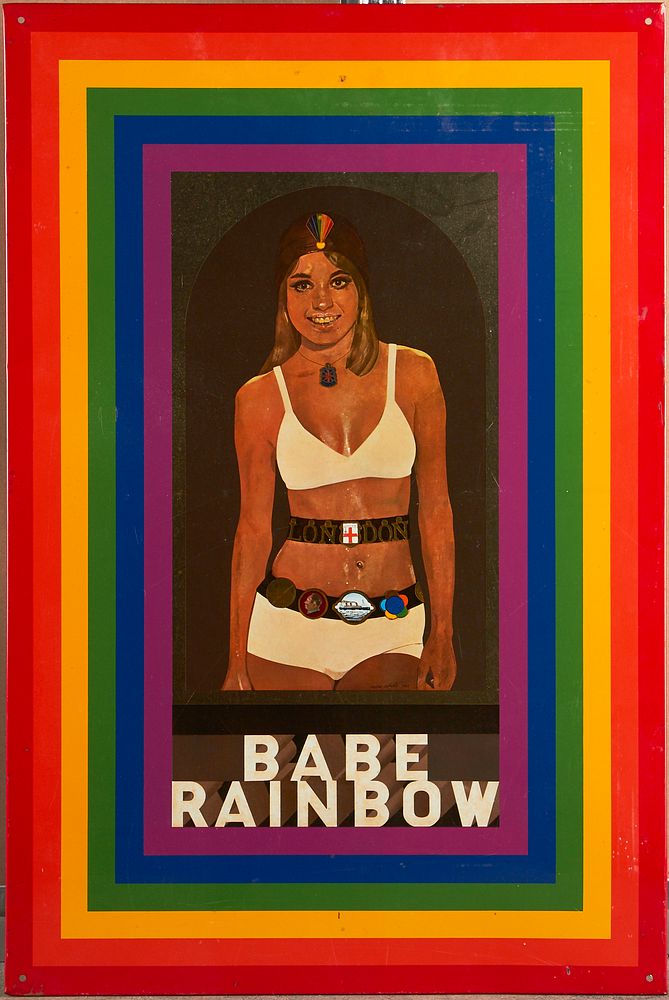 Appraisal: Peter Blake R is for Rainbow Screenprint on Tin Sir