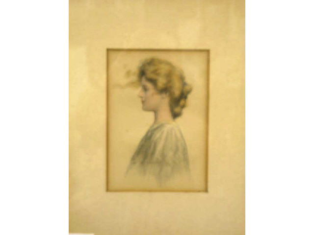 Appraisal: A G Learned Victorian Watercolor of a Maiden