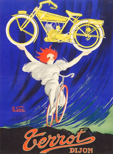 Appraisal: A good Terrot motorcycle advertising poster after R Guzarf full