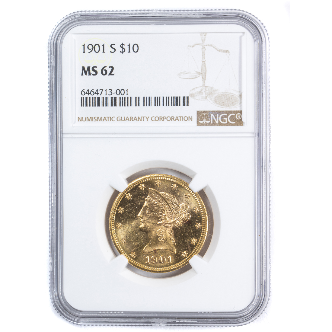 Appraisal: GOLD LIBERTY HEAD EAGLE -S NGC MS Gold Liberty Head