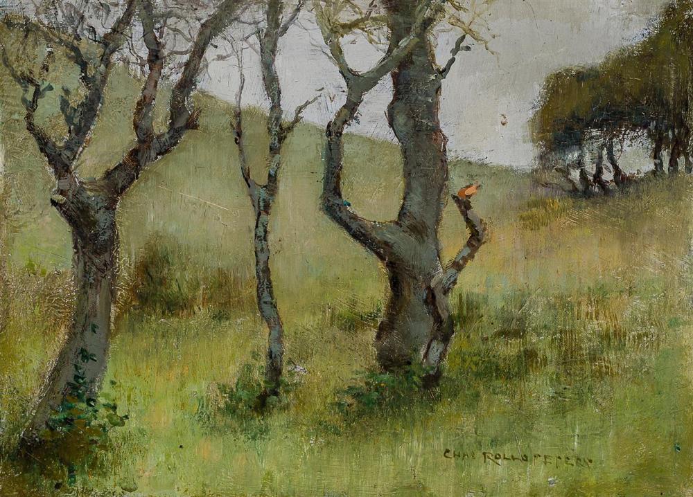 Appraisal: CHARLES ROLLO PETERS American - Landscape with Trees oil on