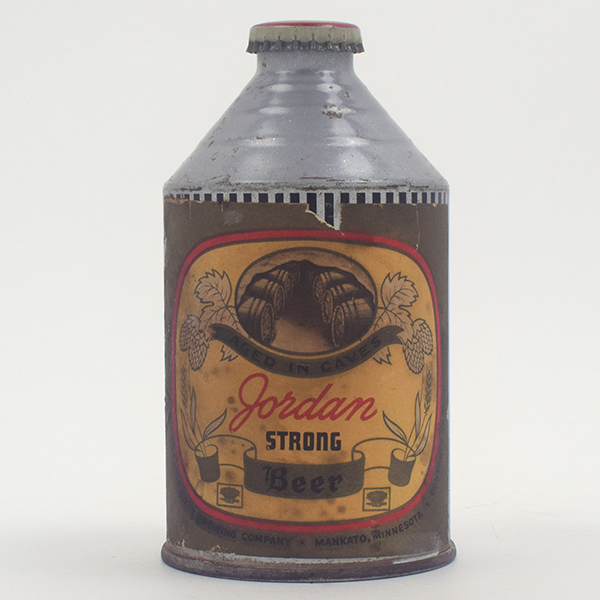 Appraisal: Jordan STRONG Beer Paper Label Crowntainer Cone Top - Reference