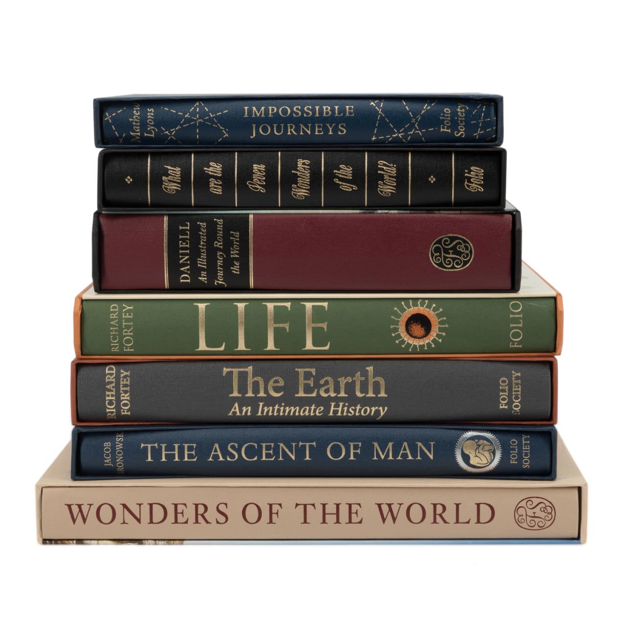 Appraisal: SEVEN FOLIO SOCIETY NATURE AND TRAVEL BOOKS Selection of seven