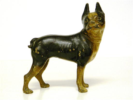 Appraisal: Boston Terrier doorstop cast iron painted black and white with