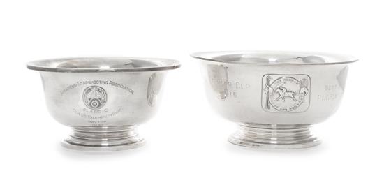 Appraisal: Sale Lot Two American Silver Presentation Revere Bowls The Randahl