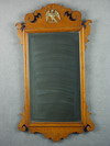 Appraisal: MIRROR - CUSTOM CHIPPENDALE STYLE FIGURED MAPLE MIRROR WITH APPLIED