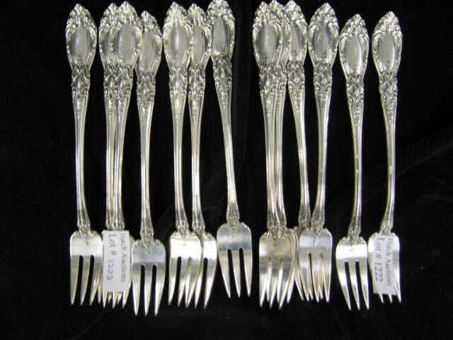 Appraisal: Towle King Richard Sterling Cocktail Forks excellent no monogram long